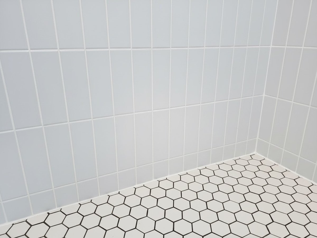 Bathroom after regrouting